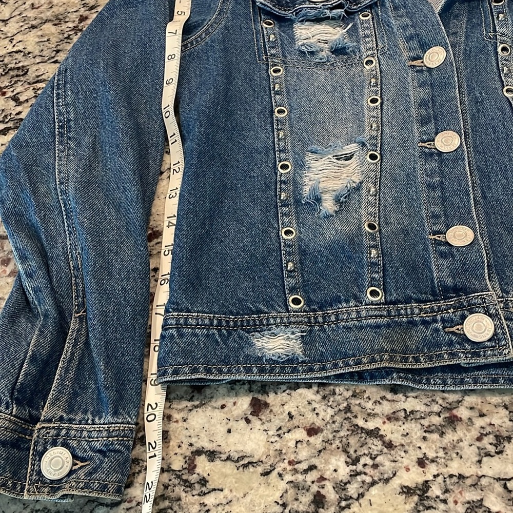 Denim Lab Distressed Jacket Size Small - Picture 6 of 8